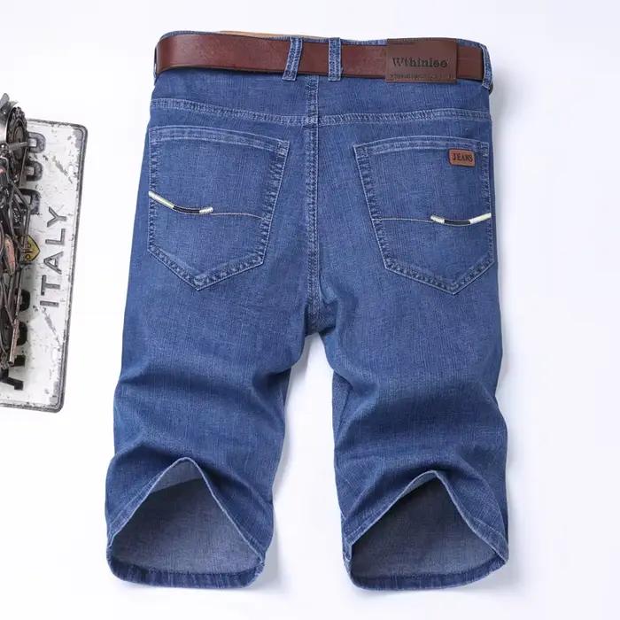 6 modèles de shorts en jean slim classiques pour hommes, nouvelle collection été, style business, co