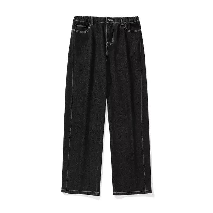 Jean rétro à silhouette fendue pour homme, nouvelle collection printemps 2026, design à lignes brill