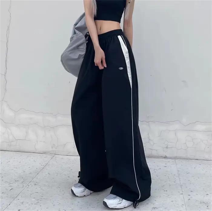 Pantalon Cargo pour femmes, taille haute, américain, séchage rapide, Baggy Hip Hop, décontracté, jam