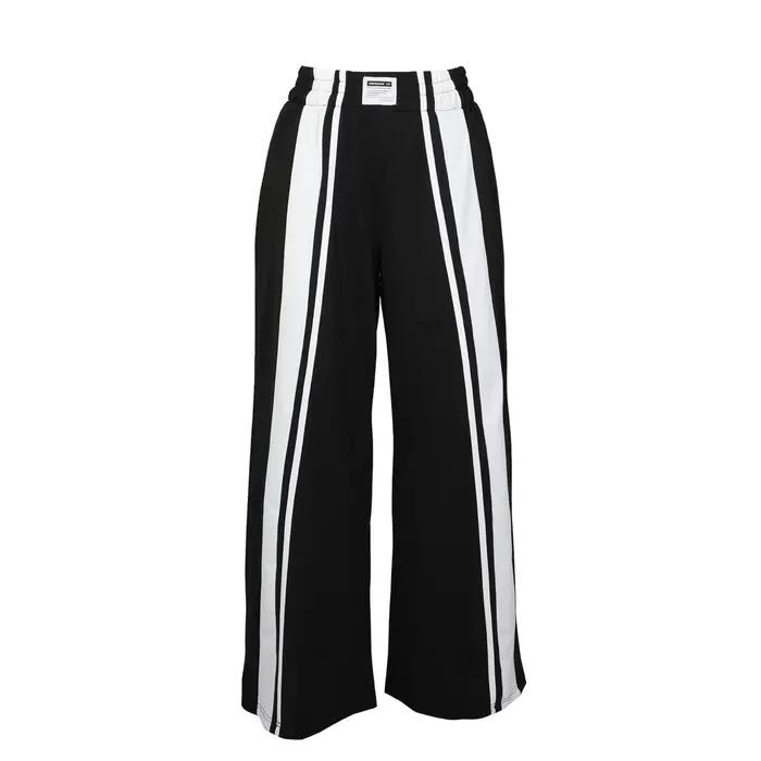 Pantalon de jogging pour femme, pantalon de survêtement large à taille haute, ample, avec bandes lat