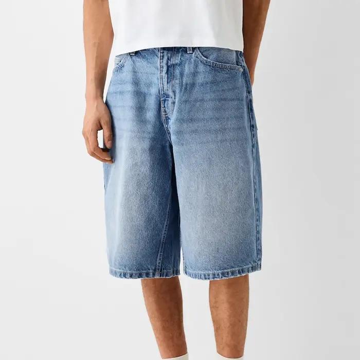 Baggy jean Shorts pour hommes décontracté coupe ample jambe large Denim Jorts Y2K Vintage Hip Hop Sk