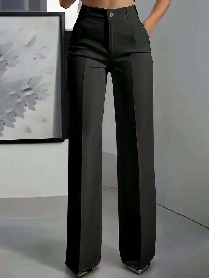 Pantalon droit uni pour femme 2026 – Tendance et polyvalent