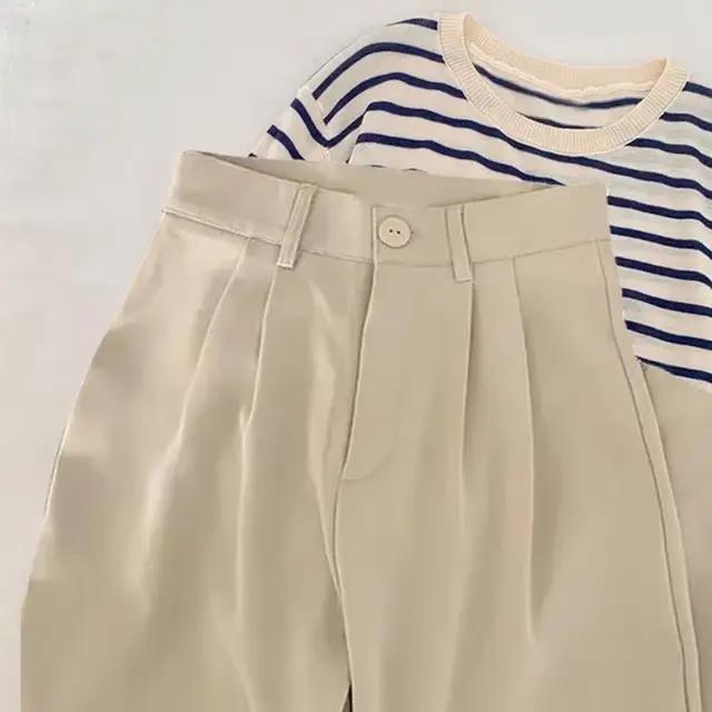 Pantalon droit taille haute pour femme, mode coréenne, bouton décontracté, adt, pantalon femme noir,