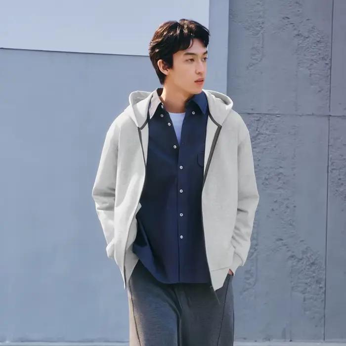 Veste Minimaliste Homme Semir Printemps Tricotée à Capuche Décontractée Extérieure Polyvalente Style