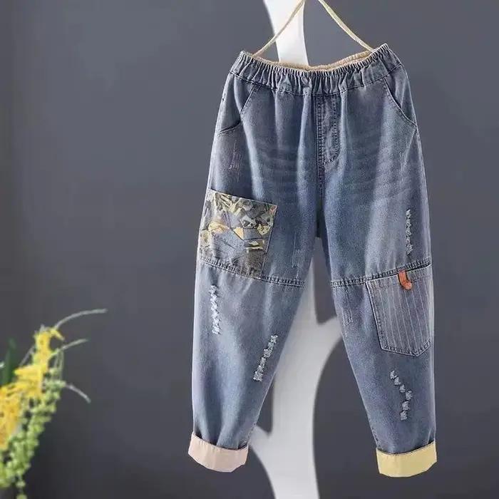 Jeans boyfriend décontractés pour femmes, streetwear de style vintage, tout match, denim féminin, sa