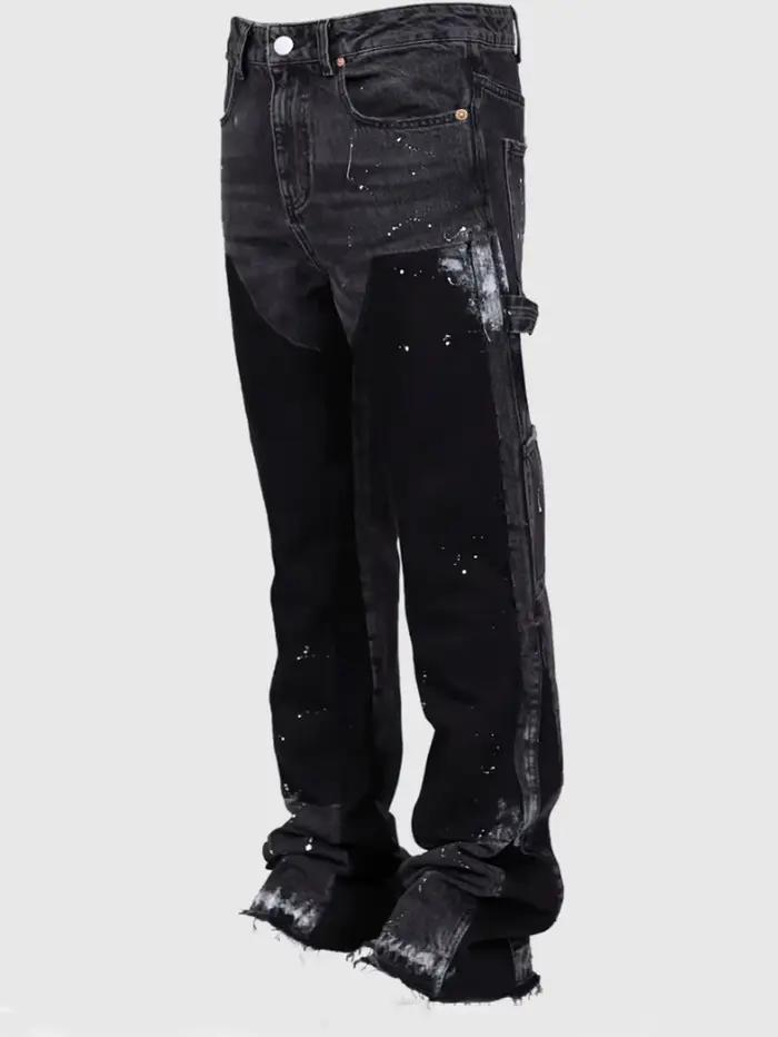 Pantalon de travail en jean pour hommes, vêtements de travail à la mode européenne et américaine, pa