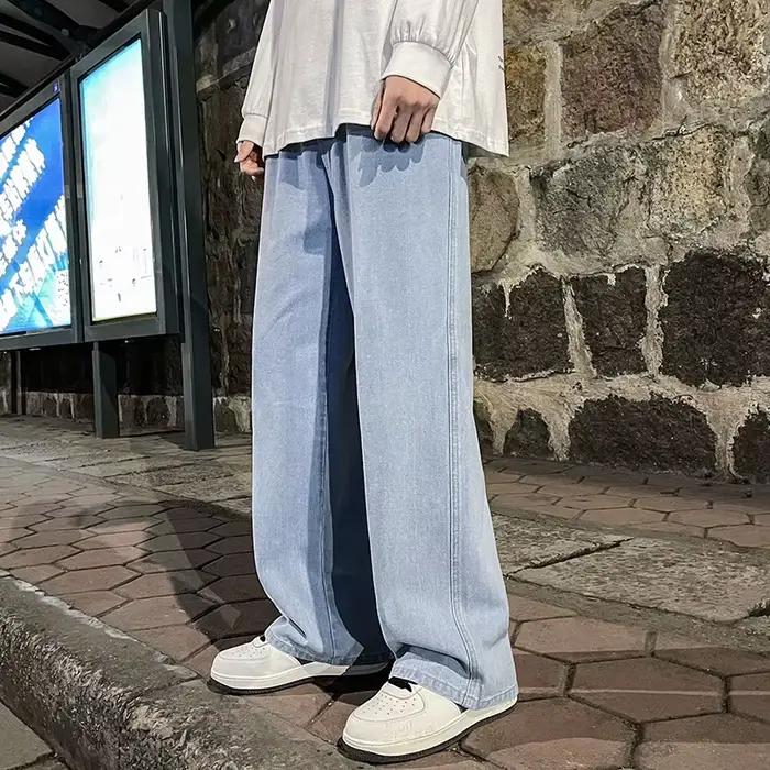 Jean de marque pour hommes, Version coréenne, pantalon décontracté pour étudiants, droit, ample, jam