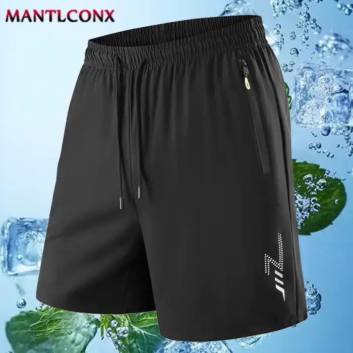Shorts de plage respirants à taille élastique pour hommes, shorts de sport pour le jogging et la cou