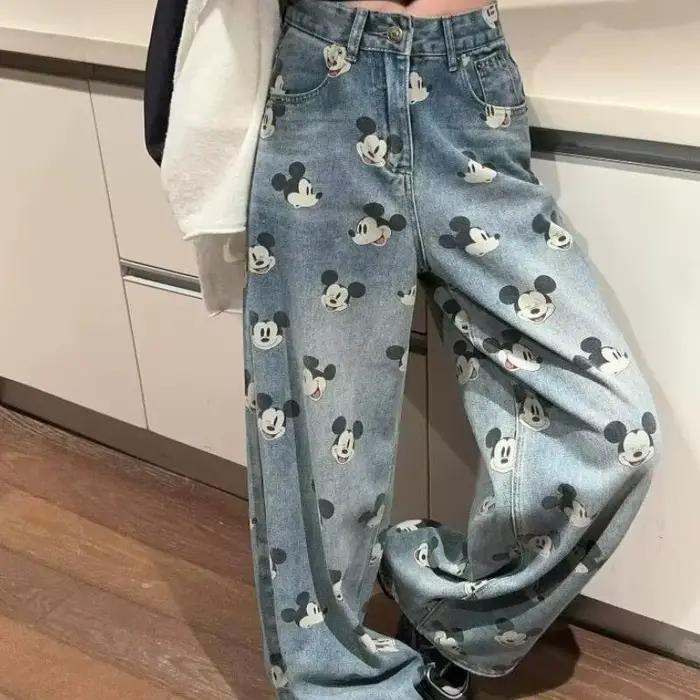 Jeans pour filles de style rétro américain, nouveau style printemps-automne, adolescents, pantalon a