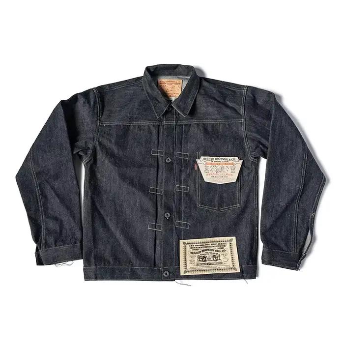 Veste en jean Bronson S506XX, modèle 1943 robuste, Slub Raw Selvedge Denim, Lot S806XX Indigo