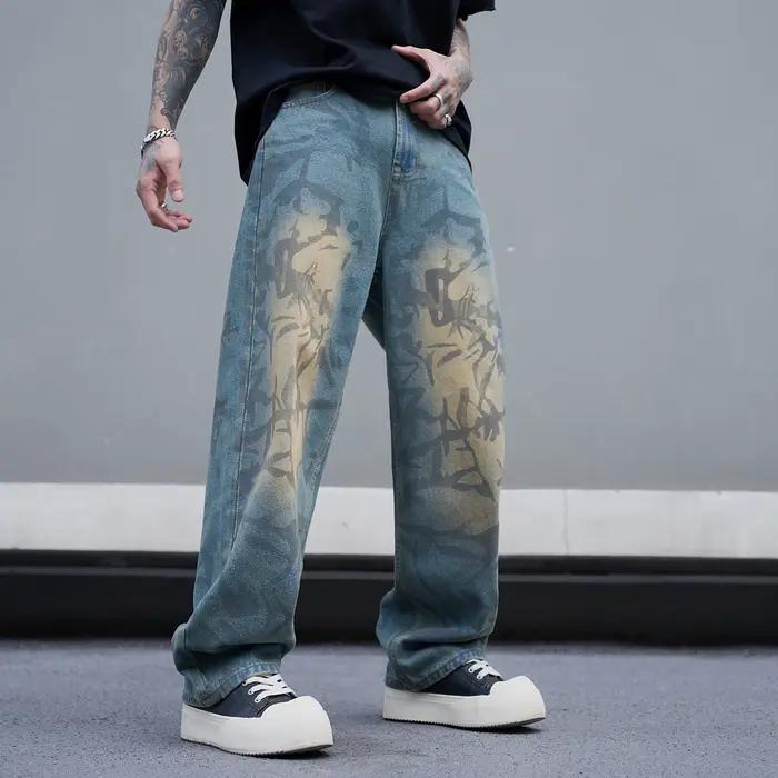A06 RockCanRoll bonne qualité lavé coupe ample élégant mode Denim jean