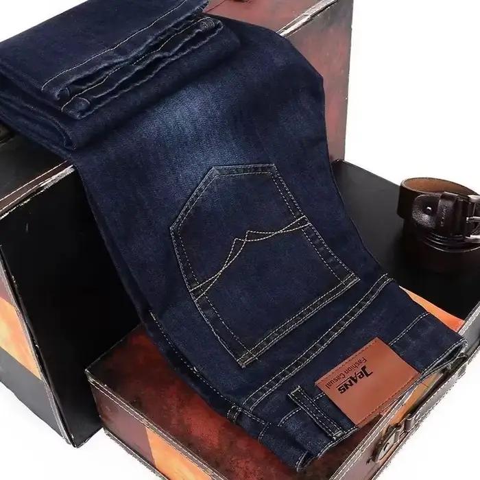 2025 nouveaux hommes mode affaires Jean Style classique décontracté Stretch mince Jean pantalon mâle