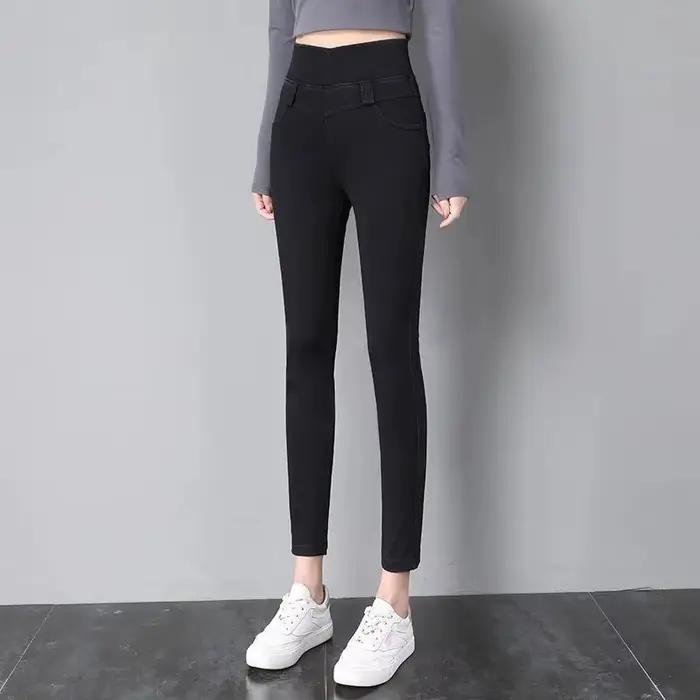 Jean taille haute élastique pour femmes, pantalon Slim élastique, rajeunissant, décontracté, nouvell