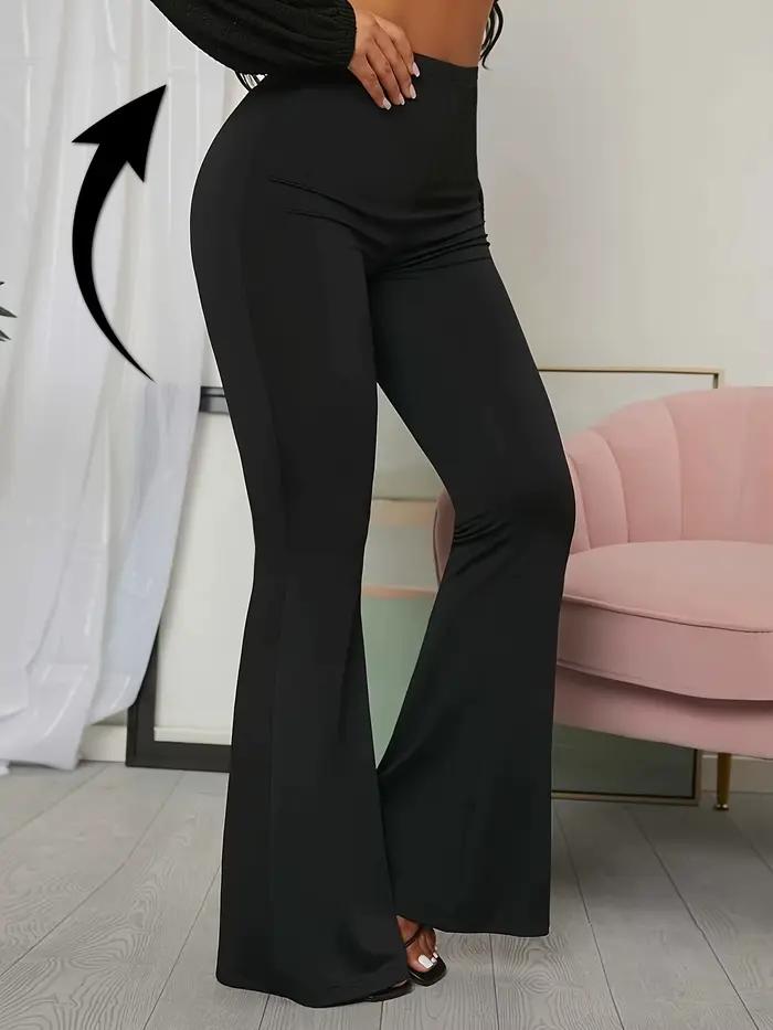 Pantalon évasé à cloche, Leggings de Yoga taille haute, extensible, Bootcut, jambes larges, Push Up,