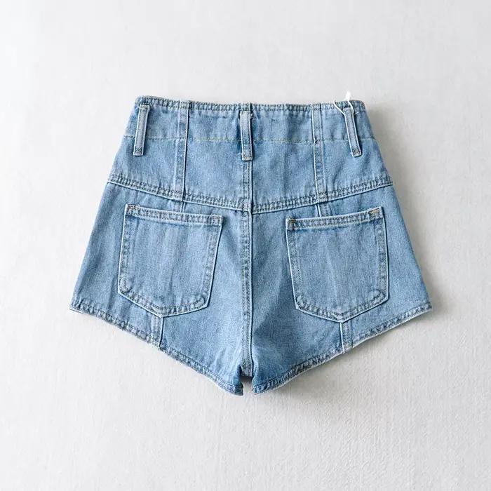 Jeans High audiGoals pour femmes, pantalons en denim vintage, pantalons décontractés, pantalons de c