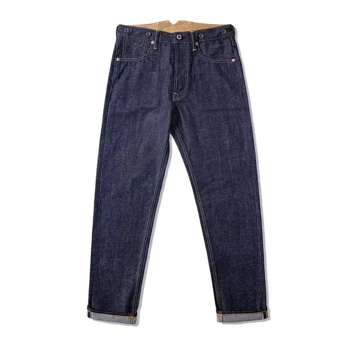 Jeans coupe conique 'Snowy' Red Nep Tornado en denim brut selvedge Redline 14oz, design 2026ss