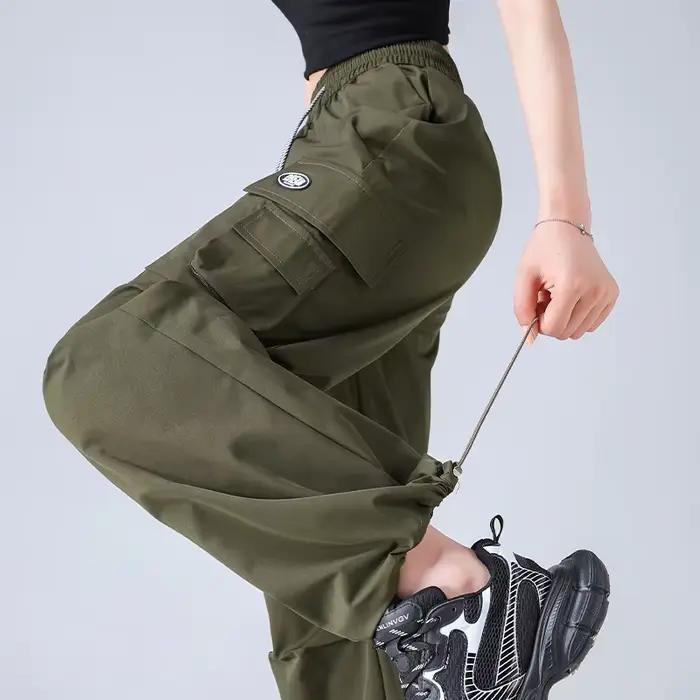 Pantalon Cargo élégant taille haute, imperméable, séchage rapide, décontracté, pour randonnée en ple