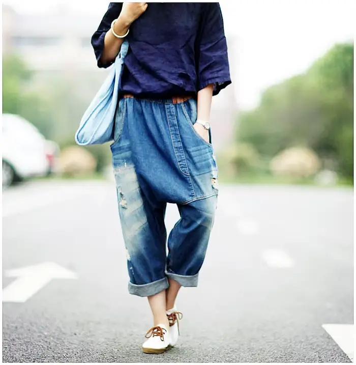 Nouveau 2026 – Jean Baggy Femme Tendance Automne – Denim Coréen Décontracté – Pantalon Croisé Vintag