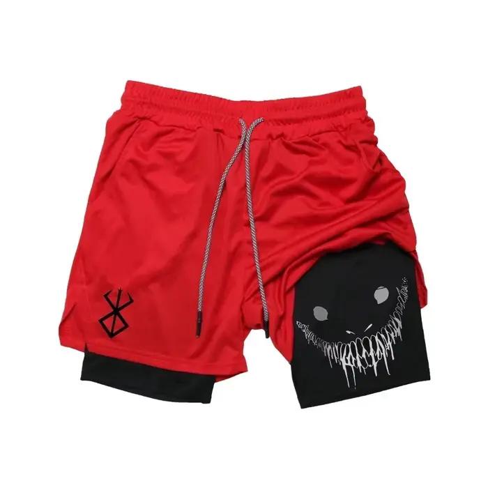 Short d'été pour hommes, imprimé graphique drôle, course à pied, Fitness, entraînement, Sport, sécha