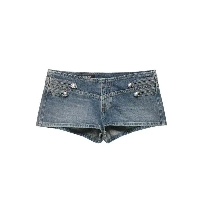 Veste en jean militaire Y2K pour femme, manteau court rétro slim, vestes punk courtes, streetwear, e
