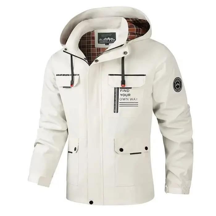 Veste de travail décontractée pour homme, légère, printemps-automne, élégante, tendance, à capuche, 