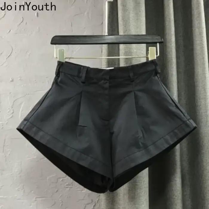 Coréen Y2k Shorts pour femmes taille haute mode pantalon à jambes larges 2025 nouveaux bas décontracté