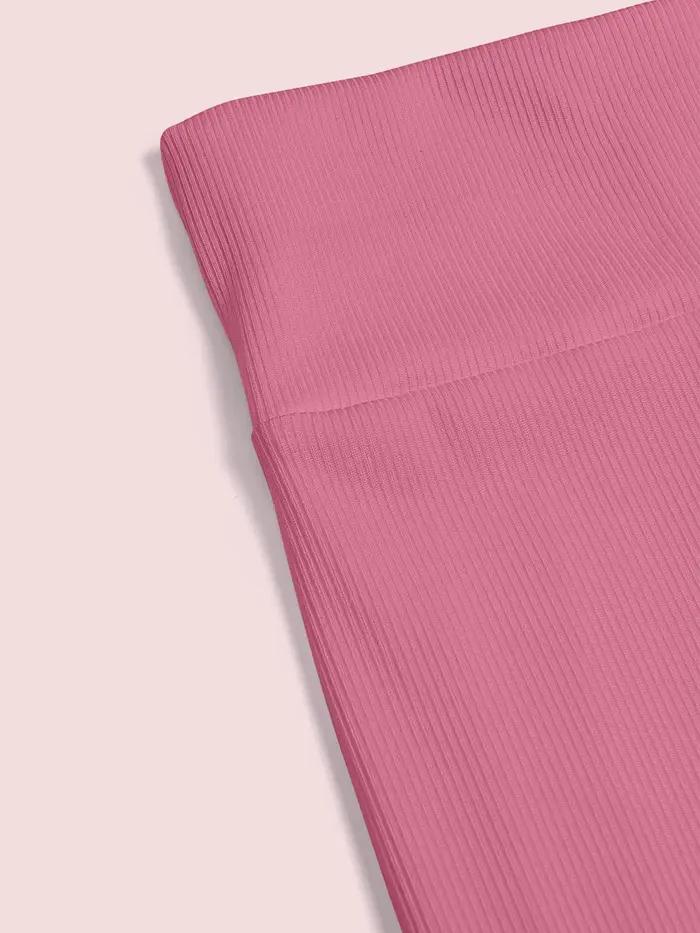 Pantalon évasé amincissant toute l'année polyester élasthanne haute élasticité tricoté pour femmes occassions décontractées