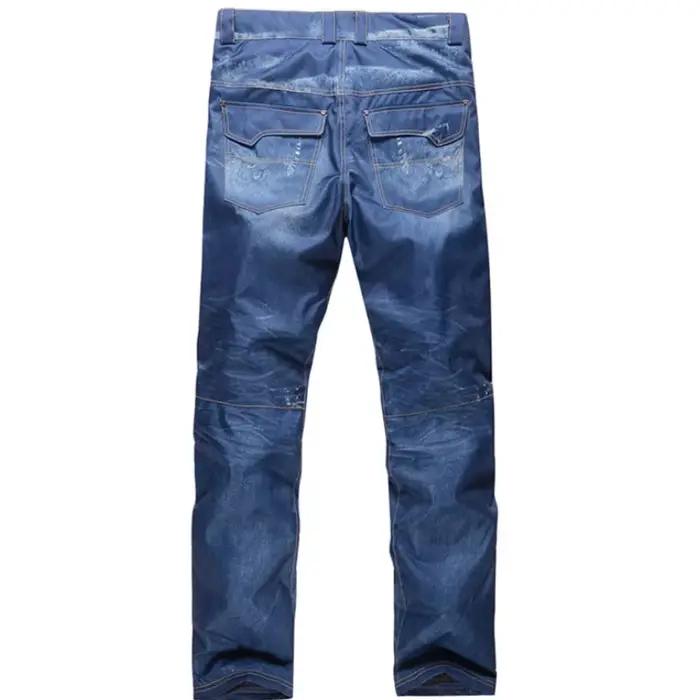 Pantalon de ski en denim imperméable pour homme
