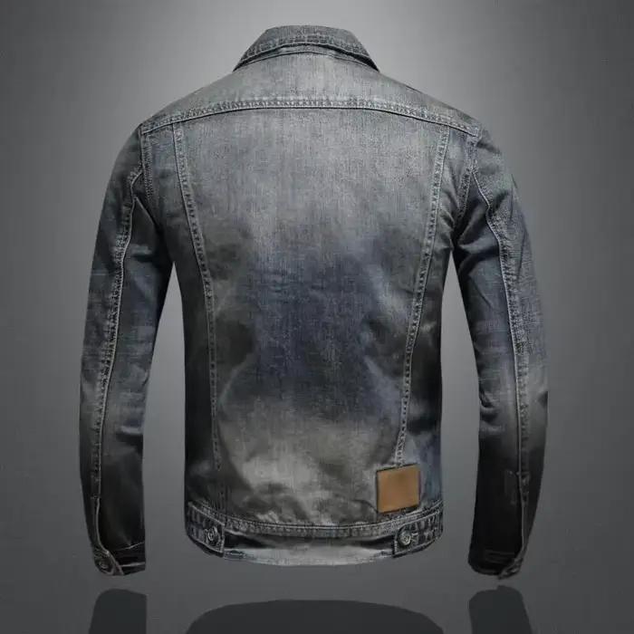 Veste en jean classique rétro pour hommes
