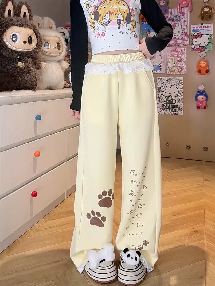 Pantalon Cargo Noir à Carreaux Style Punk Décontracté Gothique Mode Harajuku Hip Hop Pour Filles Occasions Spéciales