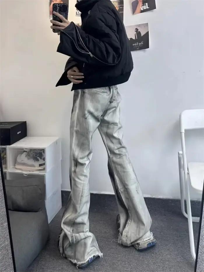 Jean sale pour hommes, Style rétro lourd