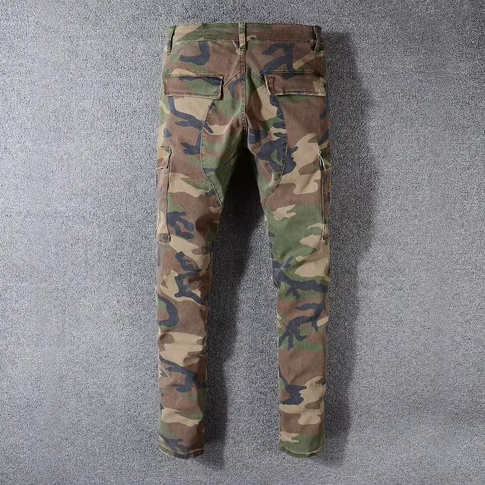 Sokotoo-Jeans motard College Solomon pour homme