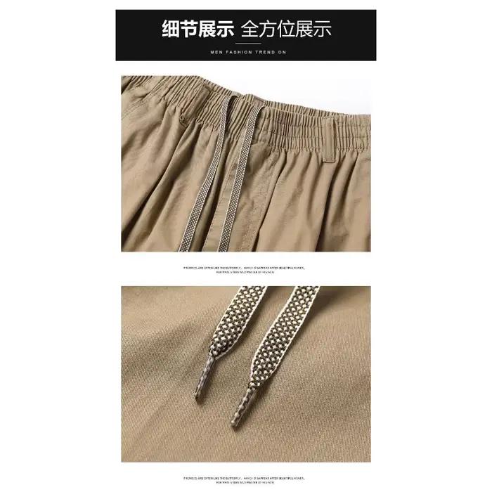 Pantalon décontracté en polyester fin ample et léger pour hommes style décontracté pour printemps été occasions variées confort et style élégant