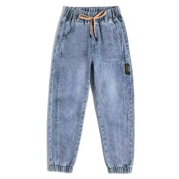Jeans cargo taille haute pour femmes
