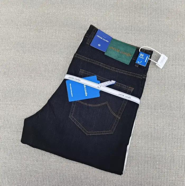 OECHSLI jean coton mince hommes 2026 printemps été nouveau droit respirant confort extérieur broderie grande taille 30-40 pantalons longs