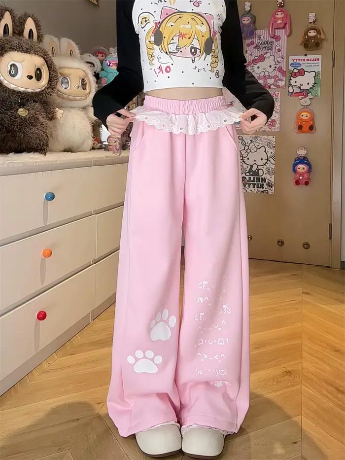 Pantalon Cargo Noir à Carreaux Style Punk Décontracté Gothique Mode Harajuku Hip Hop Pour Filles Occasions Spéciales