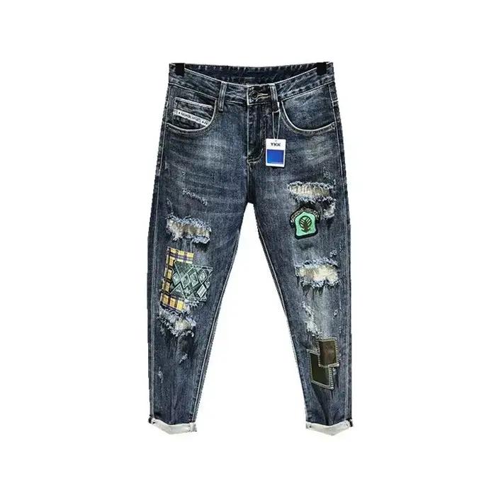 Jeans ABOORUN Slim Fit Pour Hommes Confortables et Élégants Occasions Quotidiennes et Spéciales