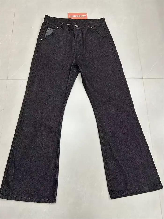 Jean noir style minimaliste pour homme