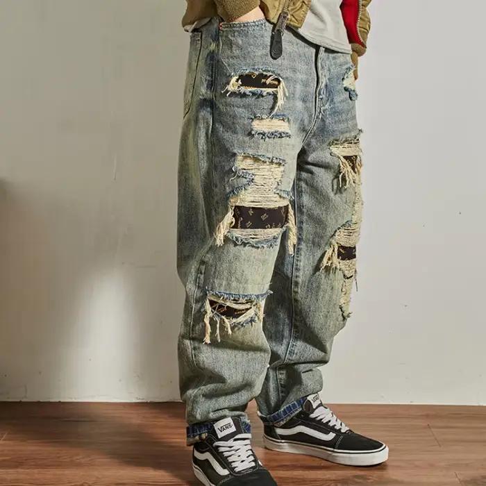 Jean vintage lourd pour hommes