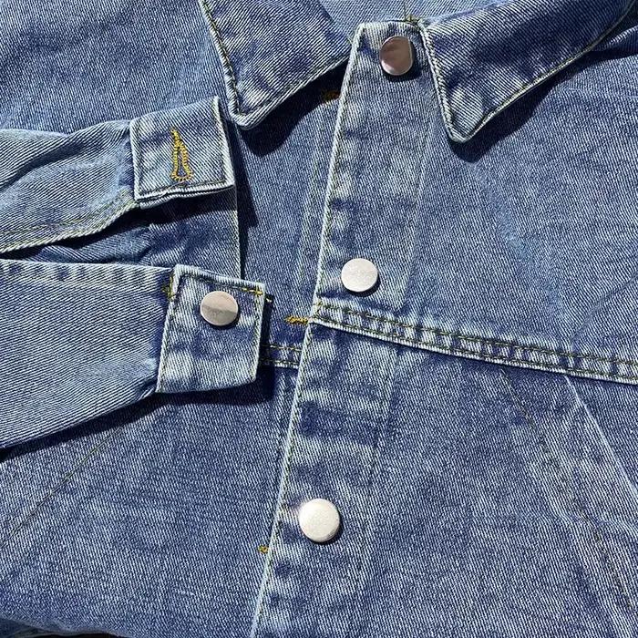 Veste en jean surdimensionnée pour femme