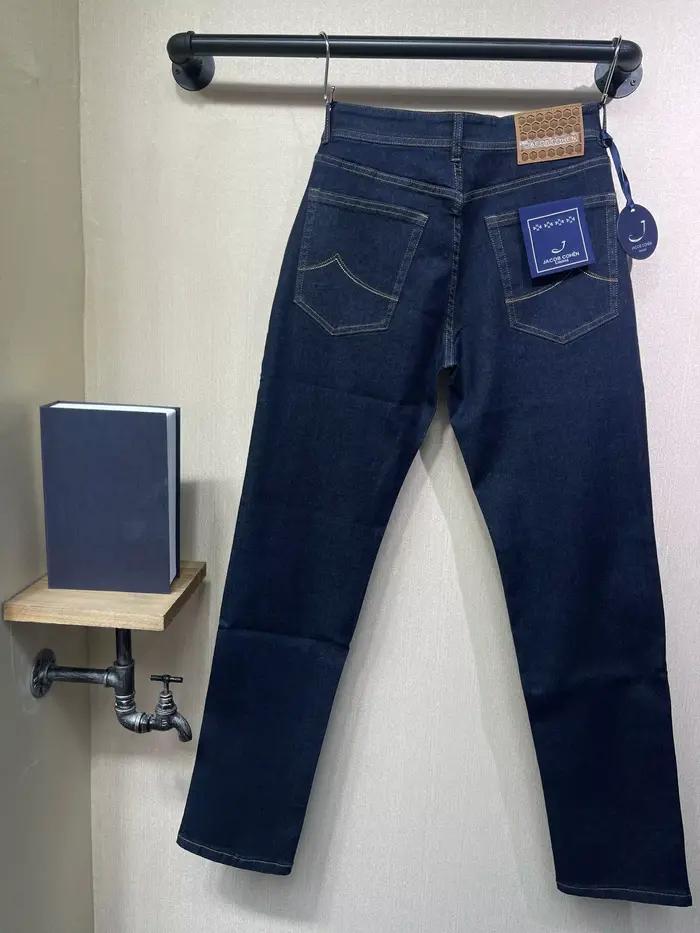 OECHSLI jean épais coton hommes 2025 automne hiver nouveau décontracté chaud bleu broderie confortable droit grande taille 30-40 pantalon