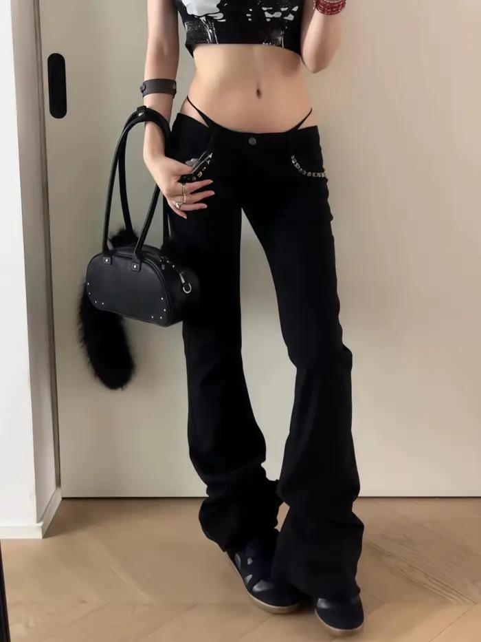 Jean taille basse pour femme