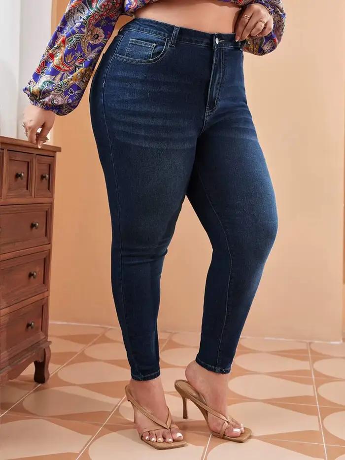Jean slim grande taille pour femmes