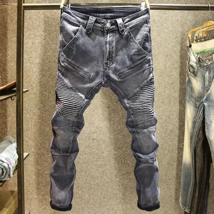 Jean Noir et Gris Hommes Locomotive Elégant et Durables Nouvelle Collection Automne Hiver 2025 Occasions Spéciales