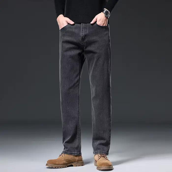 Jean homme nouveau tube droit ample jambe large 2025 automne pantalon