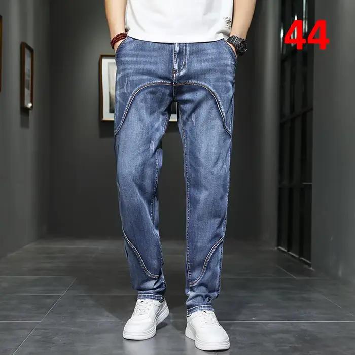 42 44 grande taille jean hommes Denim pantalon Baggy