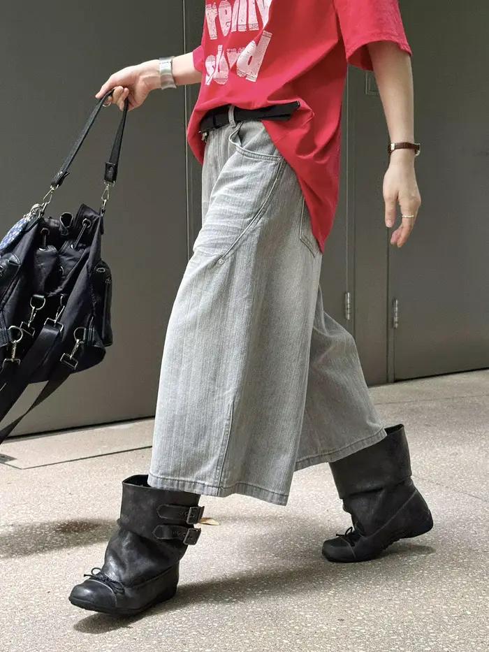 Nouveauté été : Jeans vintage style rétro américain pour femme