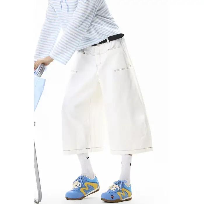 Pantalon en jean blanc pour homme