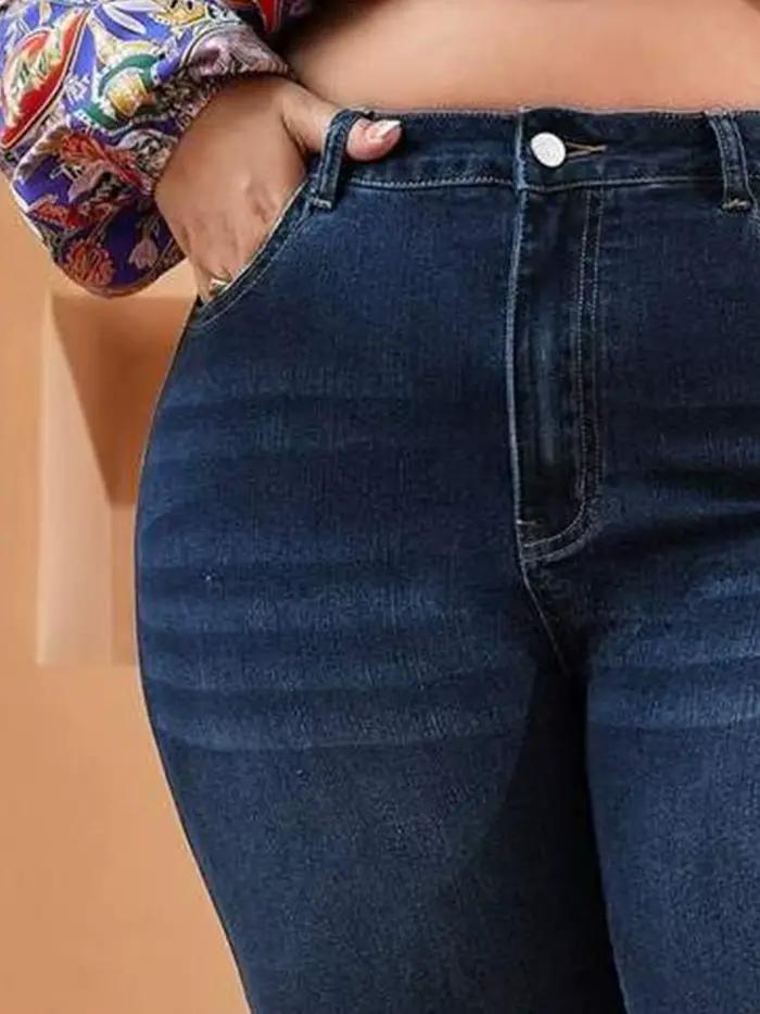 Jean slim grande taille pour femmes