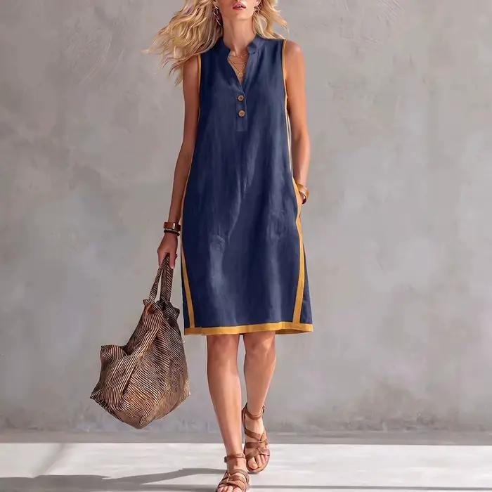 Robe en jean vintage pour femme